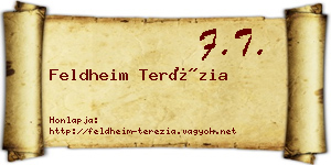 Feldheim Terézia névjegykártya